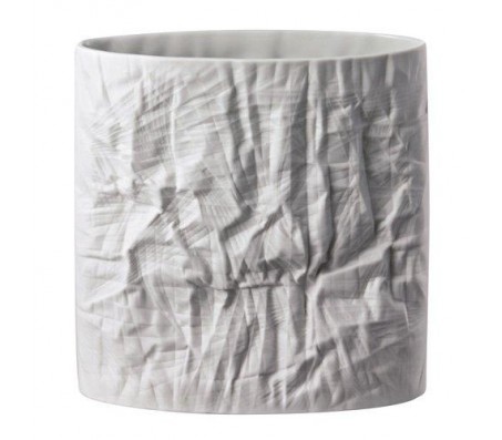 Фарфоровая белая ваза Rosenthal Structura Paper (Германия) 31см